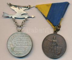 ~1925. "A Magyar Athletikai Szövetség Kerületi Bajnoksága" Br és ezüstözött Br díjérem (2x...