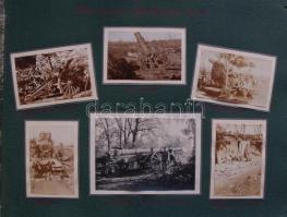 1914-1918 Az első világháború Olasz frontja 86 darab érdekes fotót tartalmazó fotóalbum magyar felír...