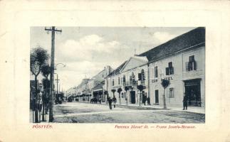 Pöstyén Franz Joseph street Cur hotel, Spa Hotel, Shop of Steimtz D. (EK)