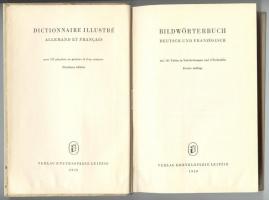 Bildwörterbuch deutsch und französisch. 181 Tafeln in Strichätzungen und 8 Farbtafeln. Leipzig, 1959...