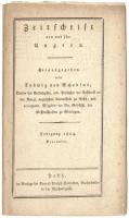 1804. Schauff Joh. Nep.: An die edle ungarische Nation in Zeitschrift von und für Ungern. 1804. Pest. 4p újságtöredék a komplett cikkel. / fragment with the full article