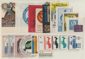 23db klf magyar és külföldi levélzáró és segélybélyeg