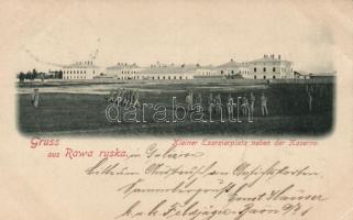 Rava-Ruska / Rawa Ruska military barracks, exercise field (EK)