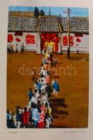 1959 Kínát bemutató nagyméretű vastag album, kb 400 érdekes fotóval / 1959 Album introducing Chine o...