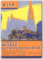 ~1930 Bécsi programfüzet nevezetességekkel és reklámokkal