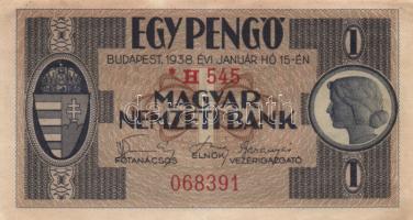 1938. 1P "*H" sorozat T:II-