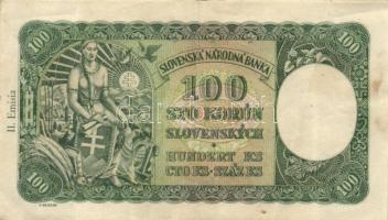 Szlovákia 1940. 100K (2x) majdnem egymás melletti sorszámmal T:III
Slovakia 1940. 100 Korun (2x) alm...
