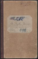 1908 Orvosi fizetési könyv