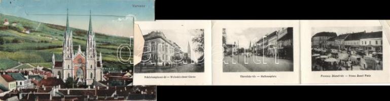 Versec leporellocard (with railway station and military barracks)