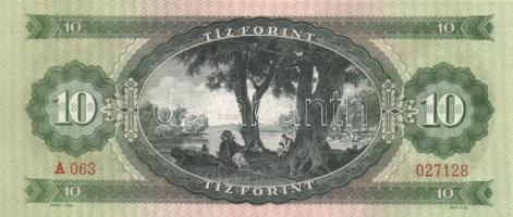 1969. 10Ft (5x) közeli sorszámokkal T:II hajtva,de nem törve