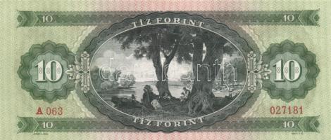 1969. 10Ft (5x) közeli sorszámokkal T:II hajtva,de nem törve