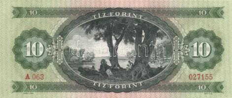 1969. 10Ft (5x) közeli sorszámokkal T:II hajtva,de nem törve