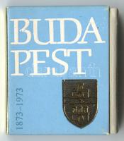 Budapest 1873-1973 c. minikönyv, műbőr kötésben, Kossuth Nyomda, Bp. 1972, számos illusztrációval