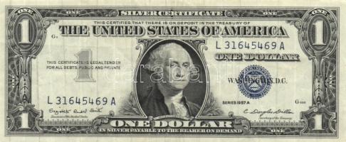 Amerikai Egyesült Államok 1957A 1$ + 1957B 1$ T:III
USA 1957A 1 Dollar + 1957B 1 Dollar C:F