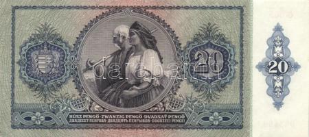 1941. 20P "005" (4x) egymás utáni sorszámmal! T:I- apró sarokkopás