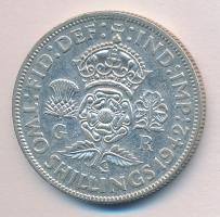 Nagy Britannia 1942. 1Fl Ag "VI.György" T:2/2- Great Britain 1942. 1 Florin Ag "George VI" C:XF/VF