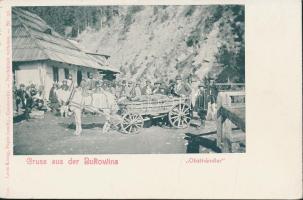 Bukowina fruit vendor, folklore