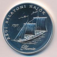 1998. 2000Ft Ag "Régi balatoni hajók II-Phoenix" T:BU tanúsítvánnyal! dísztokban