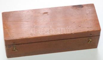 cca 1900 Andreas Rospini féle kis réz mikroszkóp Grazból saját dobozában /
Andreas Rospini's mi...