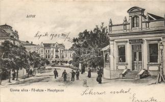 Lipik Main street, Shop of Halász Miklós (EK)