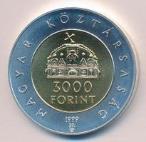 1999. 3000Ft Ag "Államalapítás 1000. évfordulója" dísztokban T:BU Csak 5000db!