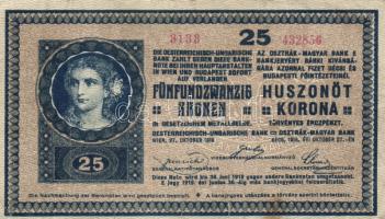 1918. 25K "3133" hullámos hátlap T:III-