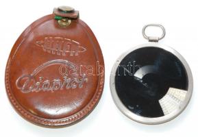 Zeiss Ikon fénymérő eredeti tokjában (az üvege sérült) / Light meter in original leather case (glass broken)