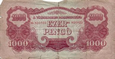 13db vegyes pengő, közte Vöröshadsereg 1000P, 50P, 20P, adópengők is T:II,III,III-