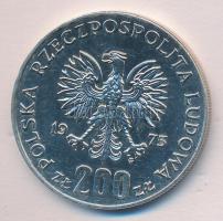 Lengyelország 1975. 200Zl Ag "Győzelem a fasizmus felett" T:1 Poland 1975. 200 Zlotyzh Ag "30th Anniversary - Victory Over Fascism" C:Unc