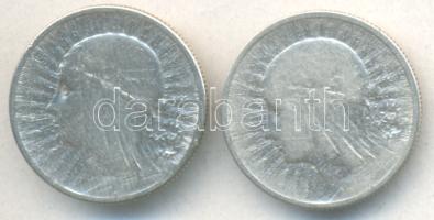 Lengyelország 1936. 2Zl Ag (2x) T:3 Poland 1936. 2 Zlotyzh Ag (2x) C:F