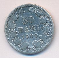 Románia 1900. 50B Ag "I. Károly" T:3 Romania 1900. 50 Bani Ag "Carol I" C:F