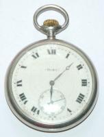 cca 1900 Doxa zsebóra porcelán számlappal, másodpercmutatóval saját dobozában (a számlap kicsit sérült) / Doxa vintage pocket watch with porcelain dial in original box (faults on dial) d: 5,5cm