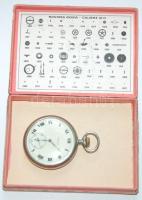 cca 1900 Doxa zsebóra porcelán számlappal, másodpercmutatóval saját dobozában (a számlap kicsit sérü...