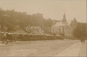Halych / Halicz market place and ruins, automobiles