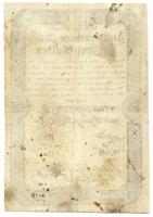 1813. 2G "Anticipations-Scheine" vízjellel T:III foltos /
Austrian Empire 1813. 2 Gulden &...