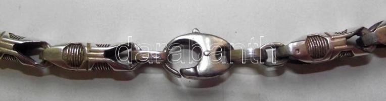Ezüst (Ag) férfi nyaklánc /
Silver bracelet 67,7gr 54cm