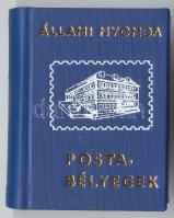 Minikönyv: Postabélyegek IX., Magyar Postabélyeg 1948-1986. Zeneszerzők, művészek, költők-írók, tudósok, feltalálók a bélyegen. Bp., 1987, Állami Nyomda. Egészvászon kötésben, színes illusztrációkkal