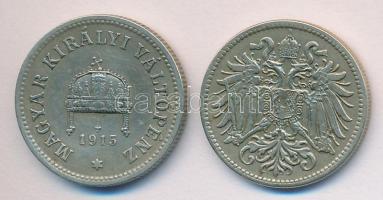 1915KB 10f + Ausztria 1915. 10h T:2