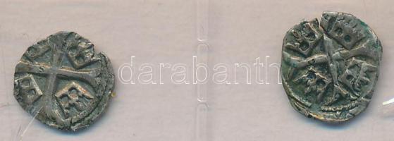 1387-1427. Parvus Ag "Zsigmond" (2x) T:2-,3 Huszár 580.,Unger I.: 451.