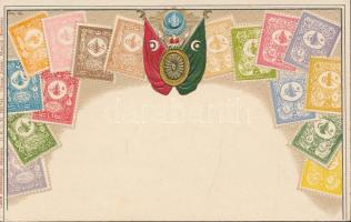 Set of Turkish stamps Emb. litho