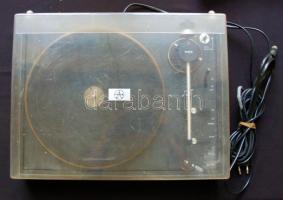 TechnoStar márkájú régi lemezlejátszó kábellel, remekül működik / Vintage vinyl player with accessories, works well