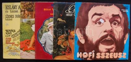 30db bakelit lemez főként 70-es, 80-as évekbeli magyar előadókkal (Edda Művek, Dolly Roll, Kovács Ka...