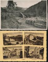 2 db régi városképes lap Kárpátaljáról (Ungvár, Hoverla)