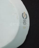 ~1970 Virágokkal díszített kézzel aranyozott jelzett Reichenbach német porcelán süteményes tál /
Han...