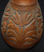 Népi motívummal díszített kerámia váza /
Folklore ceramic vase 25cm