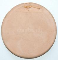 "Leányfalu" kerámia emlékplakett d: 9cm