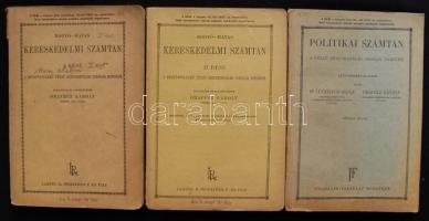 Századfordulós iskolai tankönyvek: Kereskedelmi számtan, politikai számtan, történelem, számtan