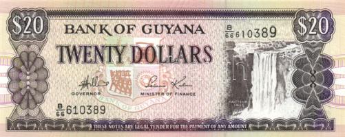 Guyana 1996-99. 20$ + Jamaica 1993. 2$ + 2002. 100$ T:I Guyana 1996-99. 20 Dollar + Jamaica 1993. 2 Dollar + 2002. 100 Dollar C:Unc