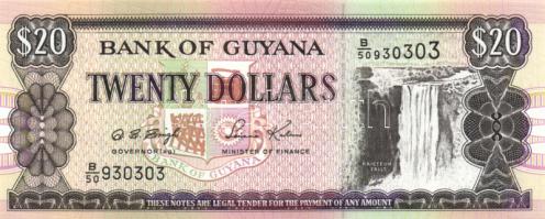 Guyana/Jamaica/Maldív-szigetek 4db modern bankjegy T:I Guyana/Jamaica/Maldives four modern banknotes C:Unc