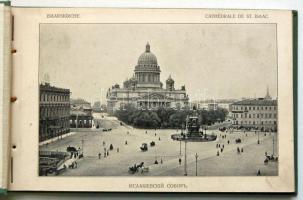 cca 1890 Szentpétervár képes füzet. Díszes egészvászon borításban / 
cca 1890 St Petersburg booklet ...